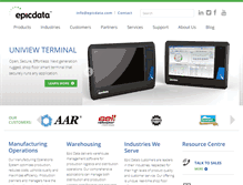 Tablet Screenshot of epicdata.com
